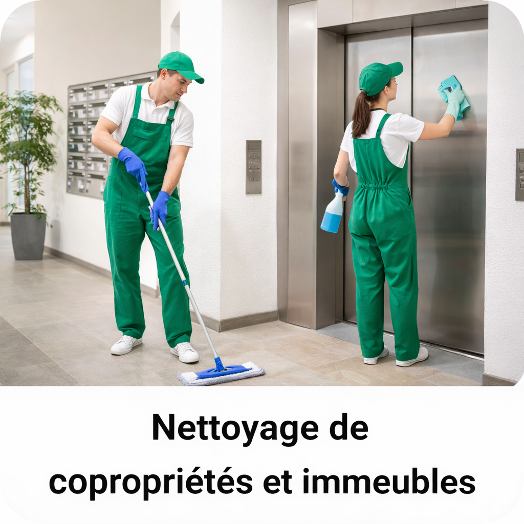 Nettoyage de copropriétés et immeubles